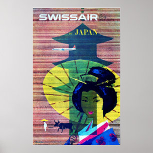 Au JAPON Art Déco Ancienne publicité des lignes 