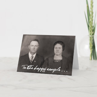 Au jeune couple.  Carte de vœux.