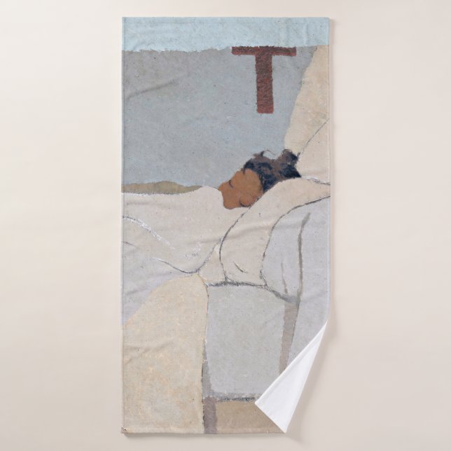 Au lit, Édouard Vuillard (Serviette de bain)