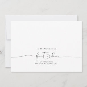 Au merveilleux père de la mariée Message