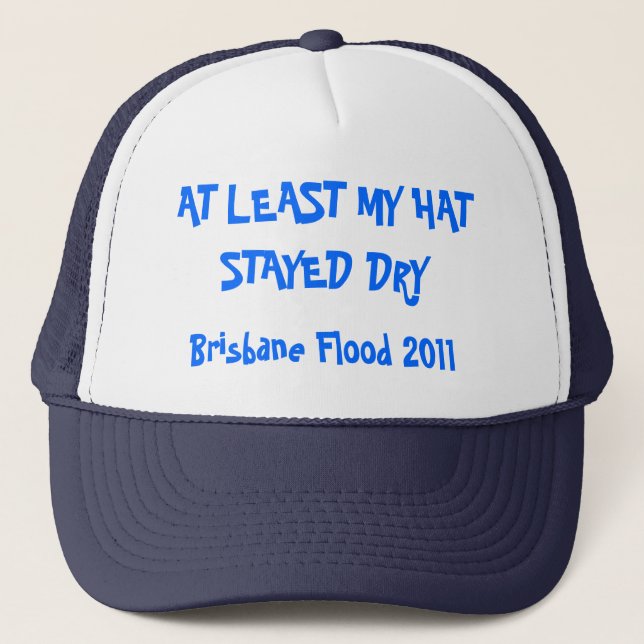 AU MOINS MON CASQUETTE EST RESTÉ SEC, l'inondation (Devant)