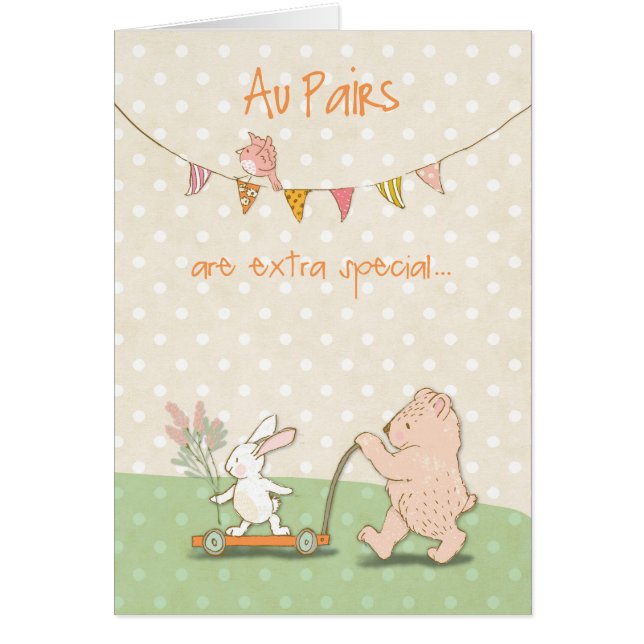 Au paire Merci Bear et Bunny (Devant)