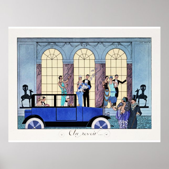 Au Revoir, 1920 Illustration Art déco (Devant)