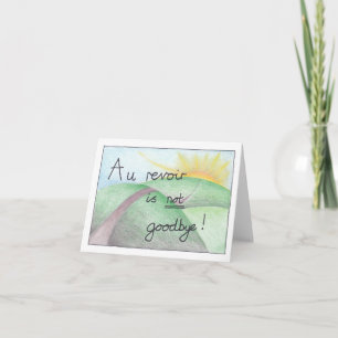 Au revoir - Carte de départ