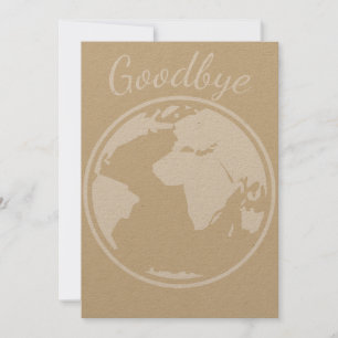 au revoir carte du monde