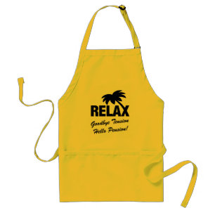 Au revoir tablier de BBQ de retraite de pension de