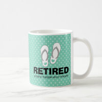 Au revoir tasse drôle de retraite de pension de