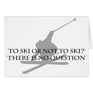 Au ski ou pour ne pas skier