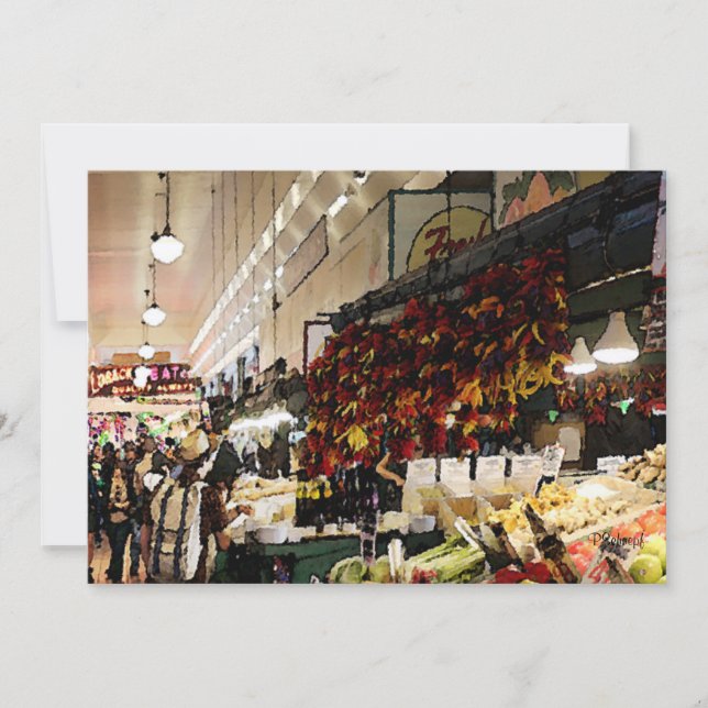 Au stand de légumes (Devant)
