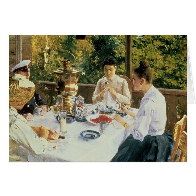 Au Tea-Table, 1888 (Devant horizontal)