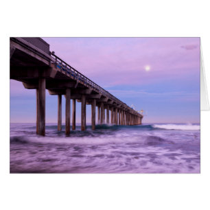 Aube violette sur la jetée, Californie