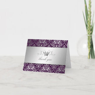 aubergine de Merci d'argent de la damassé
