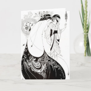 Aubrey Beardsley La carte de voeux pour jupe de pa