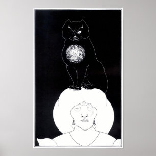Aubrey Beardsley - Poster de chat noir