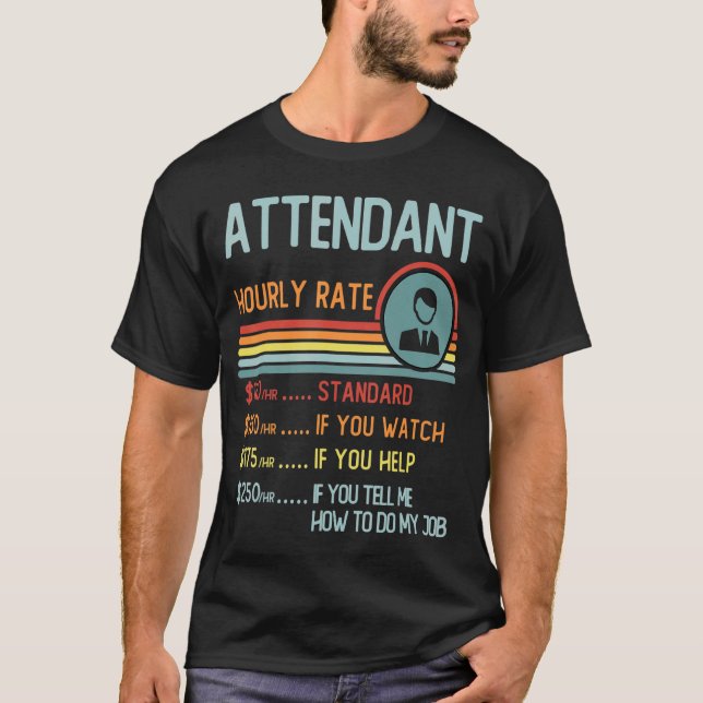 Auctioneer Hourly Rate T-Shirt Retro Job Title (Devant)