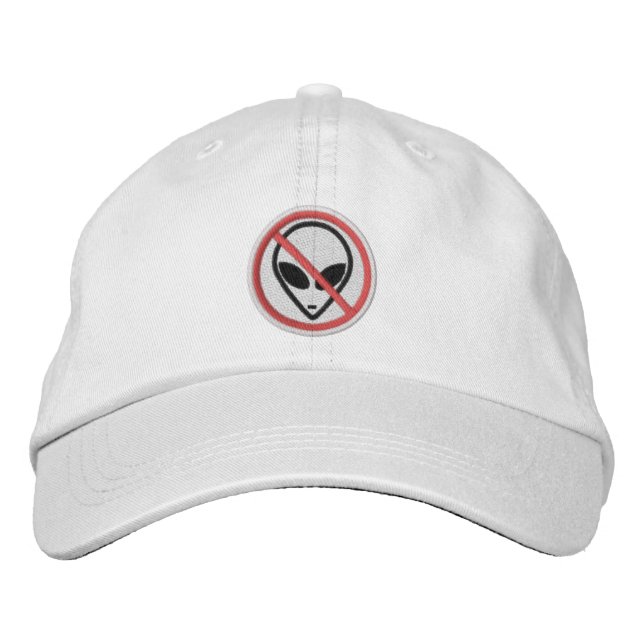 Aucun Alien Casquette ajustable personnalisé (Devant)