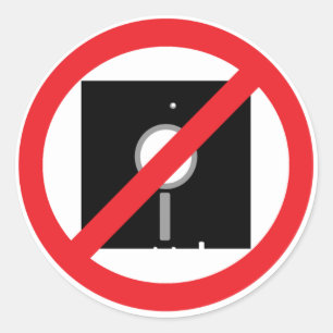 Aucun autocollant de disques souples