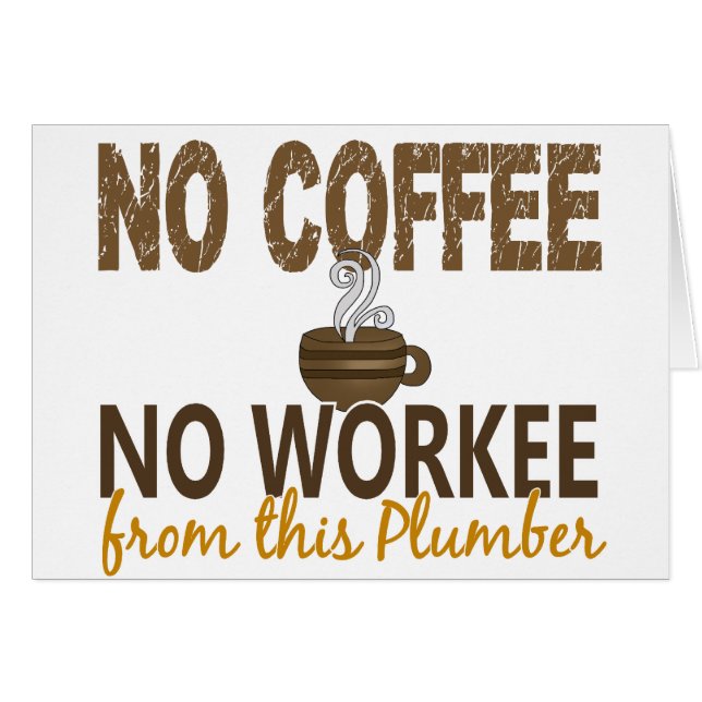 Aucun café aucun plombier de Workee (Devant horizontal)