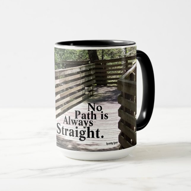 Aucun chemin n'est toujours direct Mug (Devant droit)