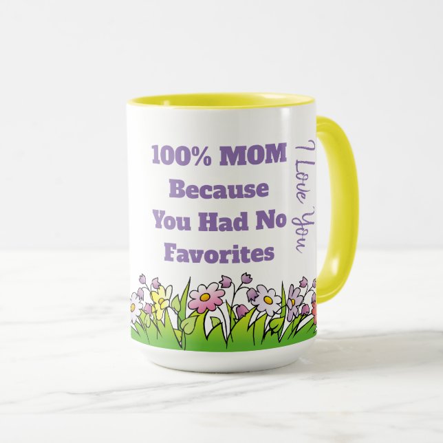 Aucun favori  Tasse Combo jaune 15 oz (Devant droit)