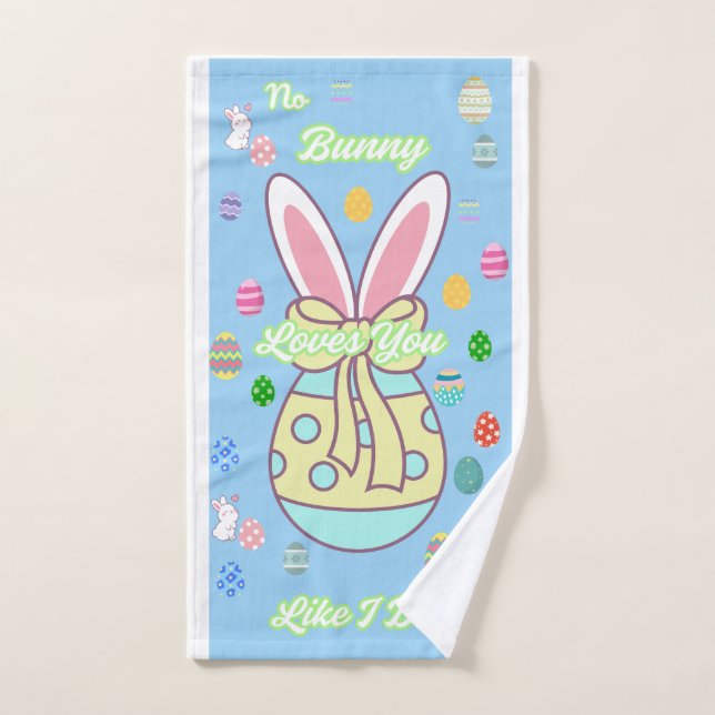 Aucun Lapin T'Aime Comme Moi (Serviette à main)