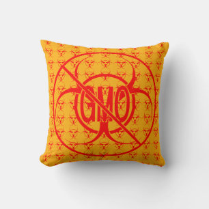 Aucun OGM Coussin Bio-danger OGM Avertissement Jet