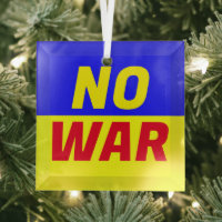 AUCUN Ornement en verre de GUERRE