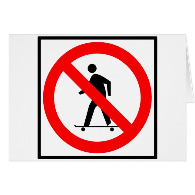 Aucun signe faisant de la planche à roulettes de (Devant horizontal)