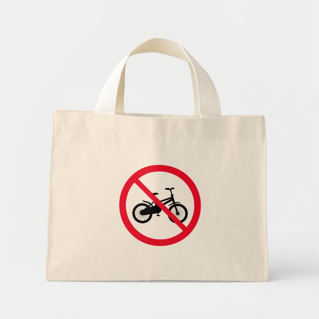 Aucun signe interdit à bicyclette | Sac fourre-tou (Devant)
