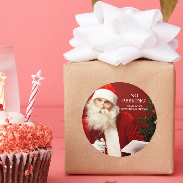 Aucun Stickers Cadeaux ronds du Père Noël (Fête)