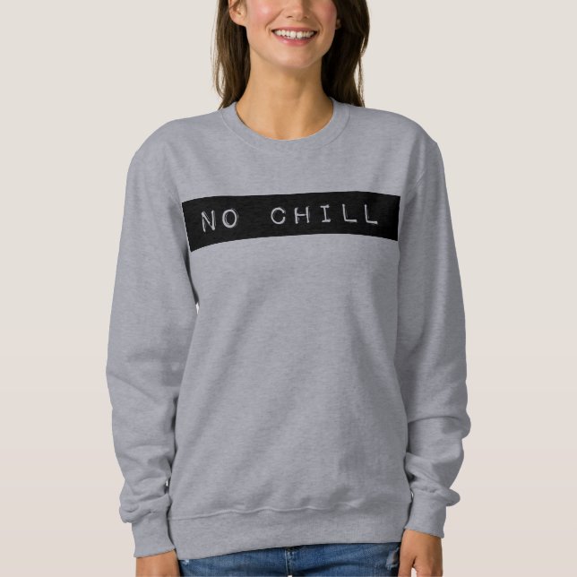 Aucun sweatshirt froid de Crewneck (Devant)