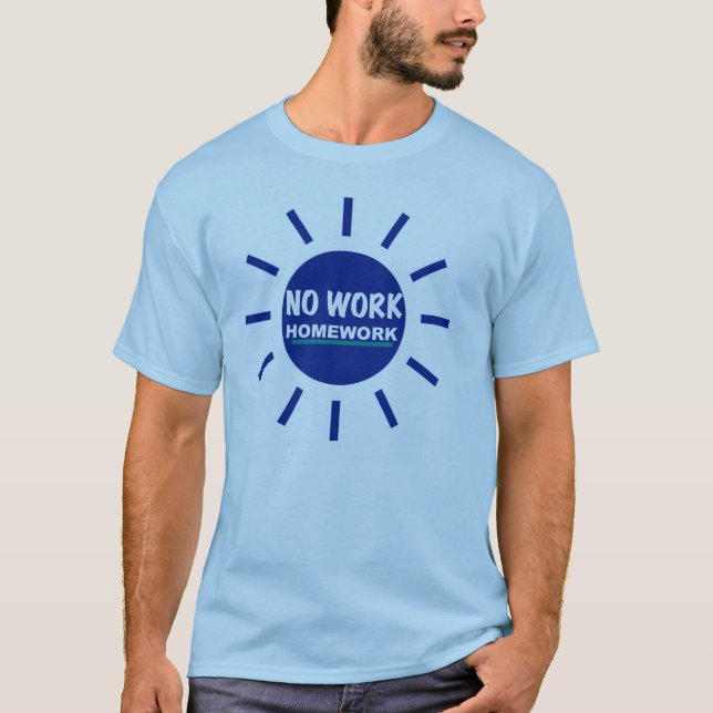 Aucun T-shirt de régression de travail du travail (Devant)