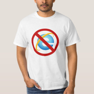 Aucun T-shirt d'Internet Explorer (grève solide)