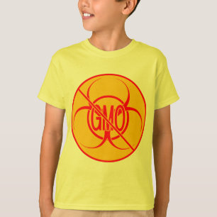 Aucun T-shirt OGM pour enfant Bio Hazard Les chemi