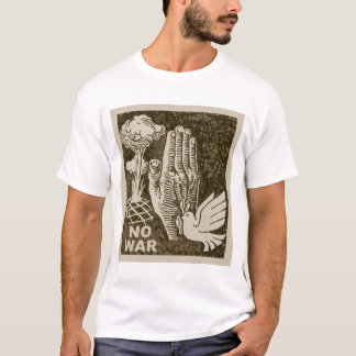 AUCUN T-shirt organique de GUERRE
