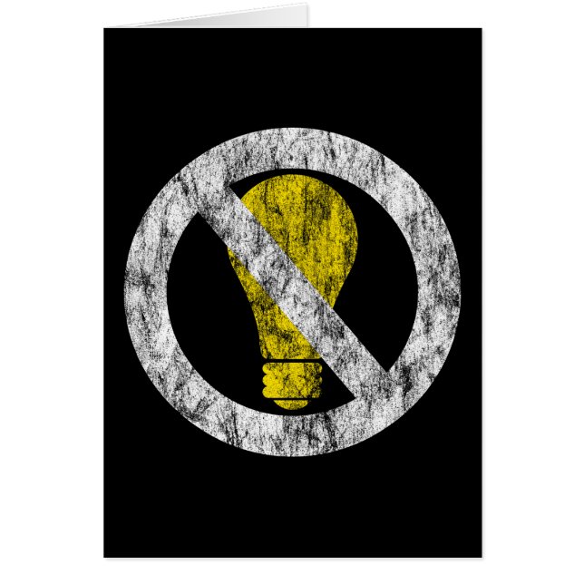 aucune ampoule à incandescence (Devant)