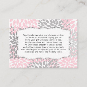 Aucune carte d'insertion de baby shower