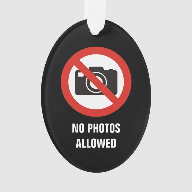 Aucune photo autorisée (devant)