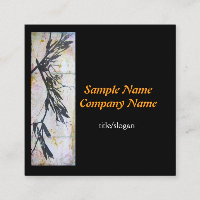 audacieux art design personnalisé cartes de visite (Devant)