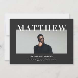 Audacieux invitation de la fête de remise de diplô