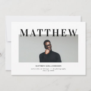 Audacieux invitation de la fête de remise de diplô