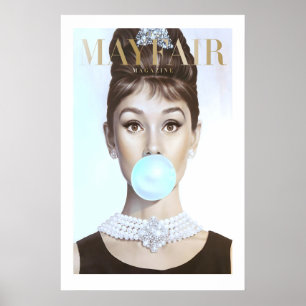 Audrey Hepburn Mayfair Couverture Impression Art d