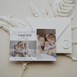 AUDREY Vintage Christmas Card Faire-part de naissa<br><div class="desc">AUDREY Vintage Christmas Card Faire-part de naissance. Personnalisez l'avant de la carte avec 2 photos,  votre nom de famille et l'année. Personnalisez le dos avec un accueil de vacances ou des nouvelles de famille en option,  et votre nom de famille.</div>
