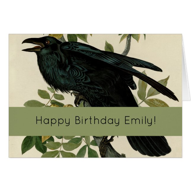 Audubon Raven Oiseau classique (Devant horizontal)