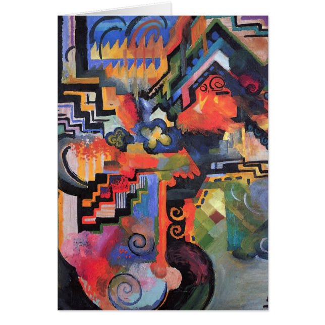 August Macke - composition colorée (Devant)