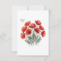 August Poppy Bloom - Cadeau d'anniversaire personn