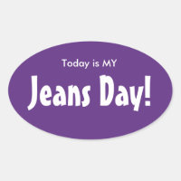 Aujourd'hui est MY Jeans Stickers Jeans Day - viol