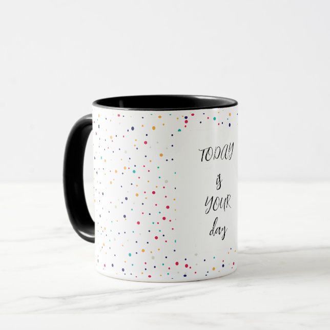 aujourd'hui est votre jour dot dog mug (Devant gauche)