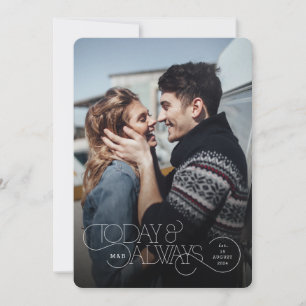 Aujourd'hui et toujours Faire-part de mariage