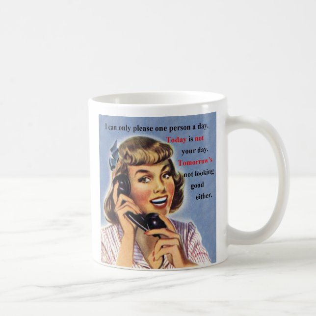 Aujourd'hui n'est pas votre jour - Retro Photo mug (Droite)
